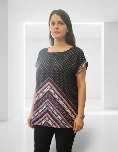 Remera Blusa Importada Estampada Manga Corta