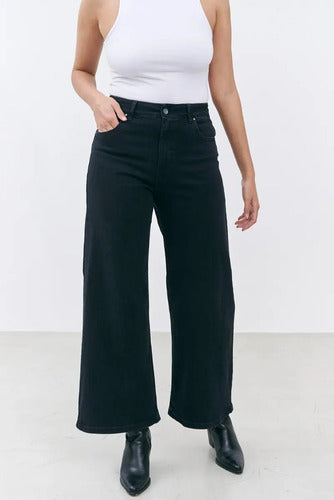 Jean Wide Leg Negro