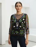 Blusa Camisa  Bordada Importada De India Folk Tipo Vars