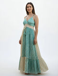 Vestido Sin Mangas Largo De India Con Lurex