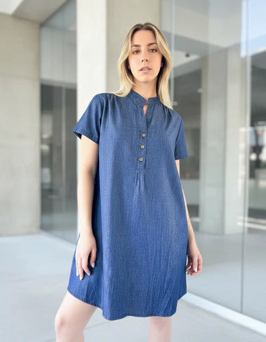 Vestido Jean Denim Talle Grande Talle Especial