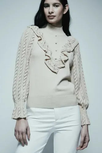 Sweater Importado Cod. 0024 Beige Liso Único