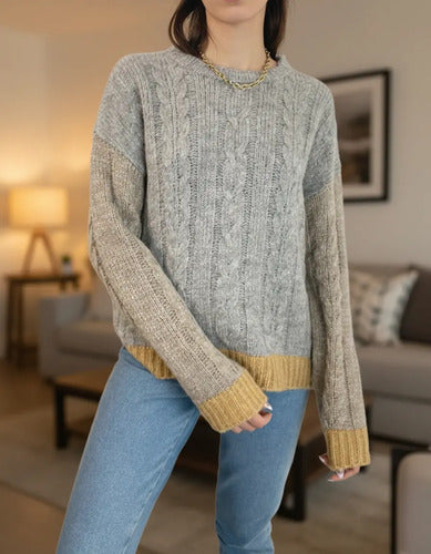 Sweater Tejido Tricolor