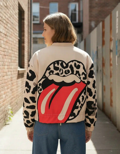 Campera Rolling Stones Amplia Oversize Nueva 2da Selección
