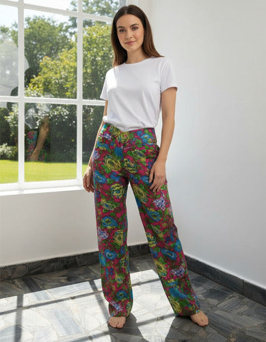 Pantalón Liviano Importado Estampado Colores