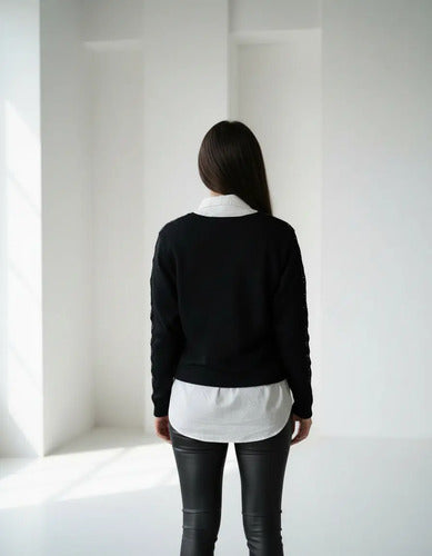 Sweater Tejido Importado Detalles Strass Cod. 173 Calidad