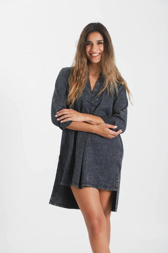 Vestido Túnica De Jean Denim