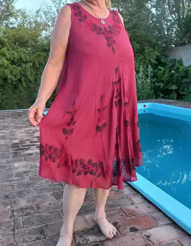 Vestido Solero Importado India Hindú Talle Grande Hasta Xxxl