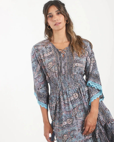 Vestido Largo De Seda Hindú Mod. 4