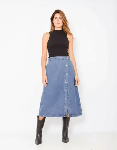Pollera De Jean Talle Amplio