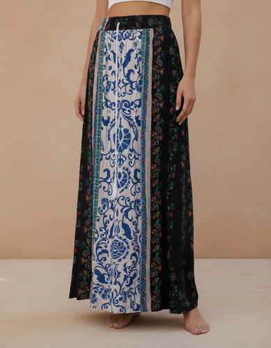 Pollera Larga Maxi Estampada