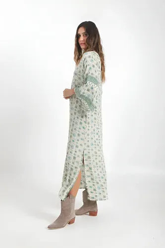 Vestido De Seda Hindú Túnica Mod. 10