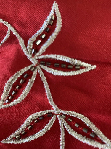 Kimono Saco Bordado Importado Xxl Rojo Único