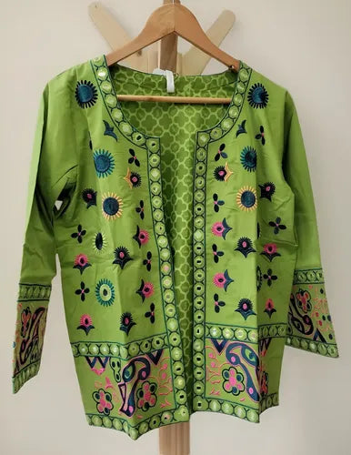 Saco Chaqueta Bordada De India