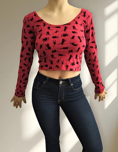Remera Manga Larga Corta Diseño