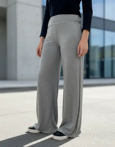 Pantalón Palazzo Básico De Lanilla