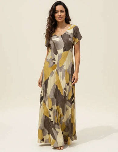 Vestido Largo Seda Boho Importado India Tipo Holi Rapsodia