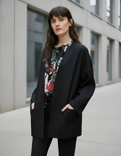 Saco Campera Casual Con Bolsillo Super Calidad Muy Amplia Azul Liso M