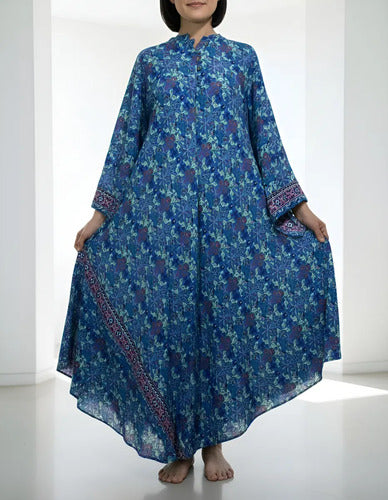 Vestido Mangas Oxford Importado Seda Hindú