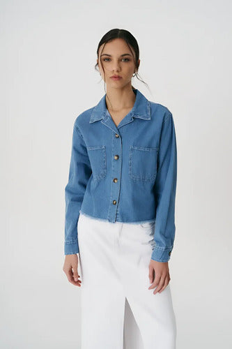 Camisa De Jean Corta Denim
