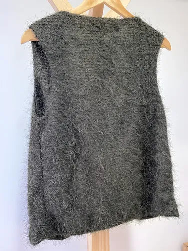 Chaleco Tejido De Diseño Pelo De Mono