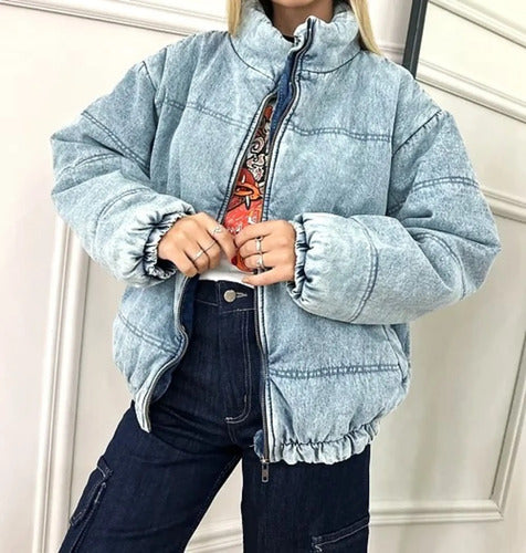 Campera De Abrigo Puffer Jean
