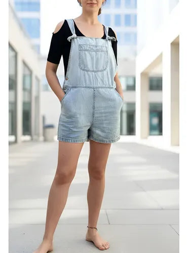 Enterito Mono Jean Corto Denim