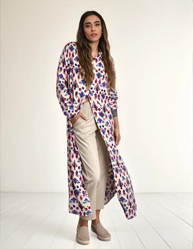 Vestido Camisero Importado Estampado