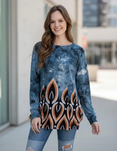 Sweater De Lanilla Con Estampa. Importados  Varios Modelos