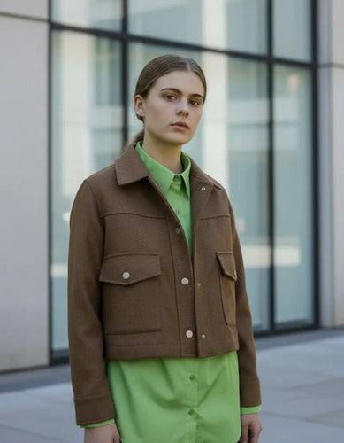 Chaqueta Campera Paño Corta
