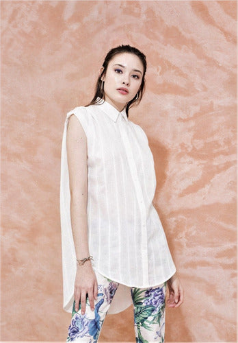 Camisa Camisola De Diseño Sin Mangas Oversize
