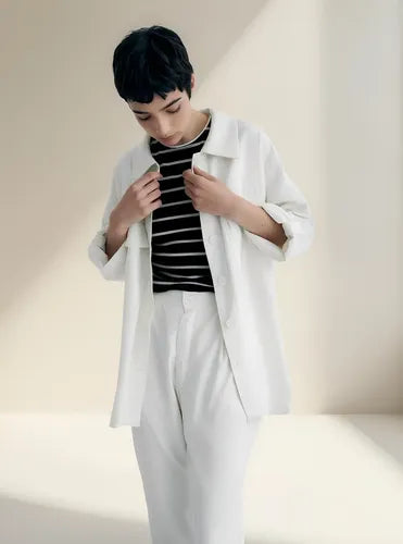 Saco Camisaco Twill Sastrero Talle Grande Oversize