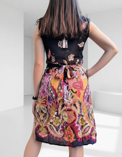 Vestido Importado Sin Mangas Boho Estilo Vars