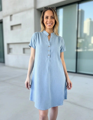 Vestido Jean Denim Talle Grande Talle Especial