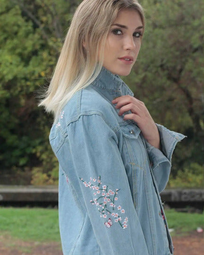 Campera Bordada De Jean Celeste M Bordado