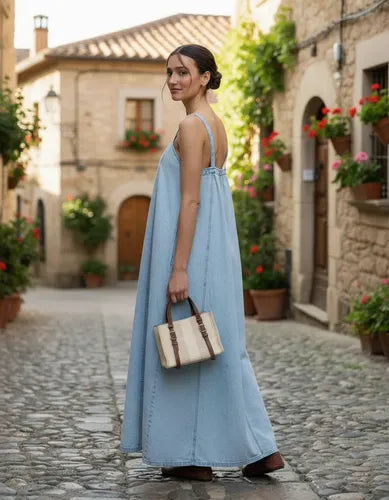 Vestido Jean Largo Solero Denim