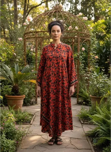Vestido Mangas Oxford Importado Seda Hindú