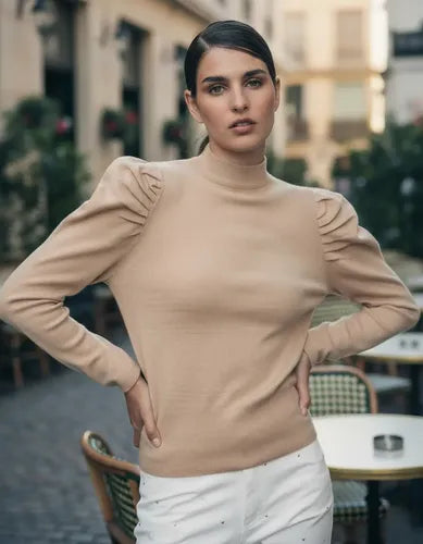 Sweater Tejido Mangas Princesa