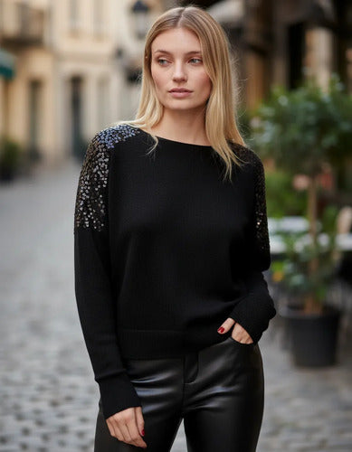 Sweater  Importado Paillettes Lentejuelas
