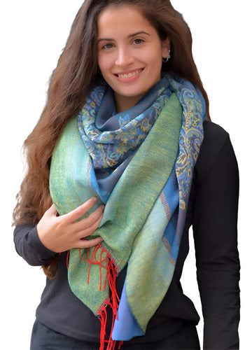 Pashmina Bufanda Bufandon Boho Mandalas Búlgaros Grande