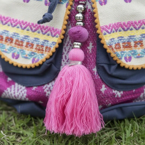 Mochila Bordada Estilo Folk