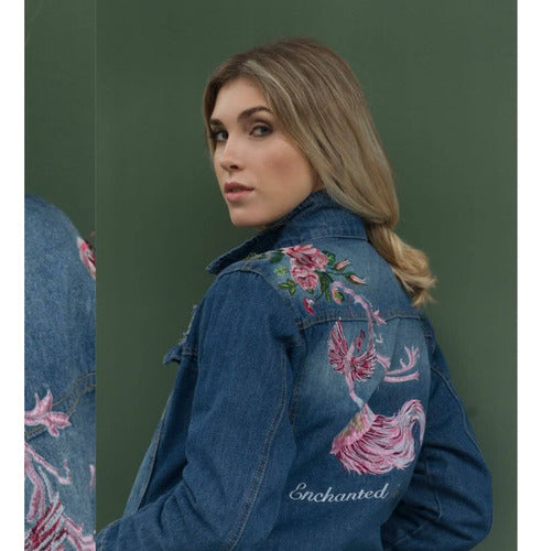 Campera De Jean Bordada