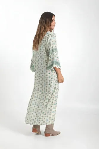 Vestido De Seda Hindú Túnica Mod. 10