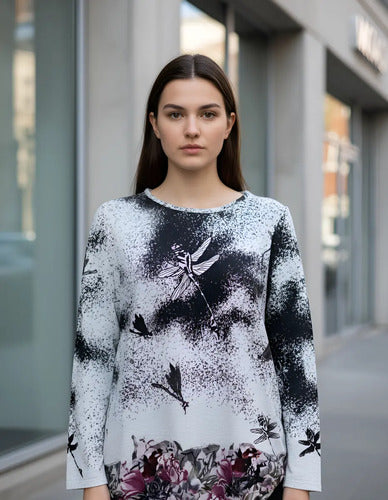 Sweater De Lanilla Con Estampa. Importados  Varios Modelos