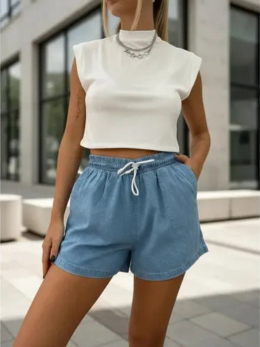 Short De Jean Camisero Denim