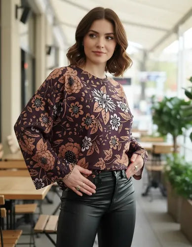 Blusa Remera Manga Larga Oxford Diseño