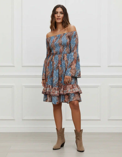 Vestido De Seda Hindú Corto Nido De Abeja Mod. 8