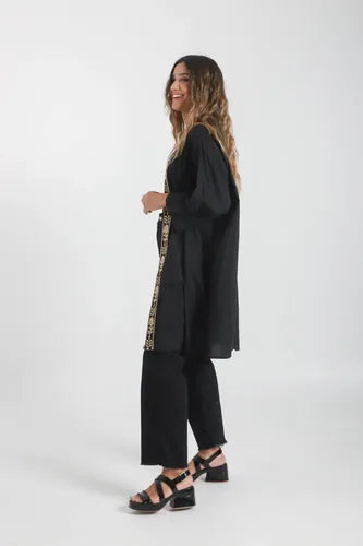 Kimono Bordado De India Modelo Amplio Xxl