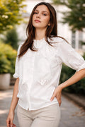 Blusa De Puntilla Importada Modelo Amplio