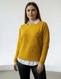 Sweater Tejido Con Strass Importado Cod. 215 Calidad!